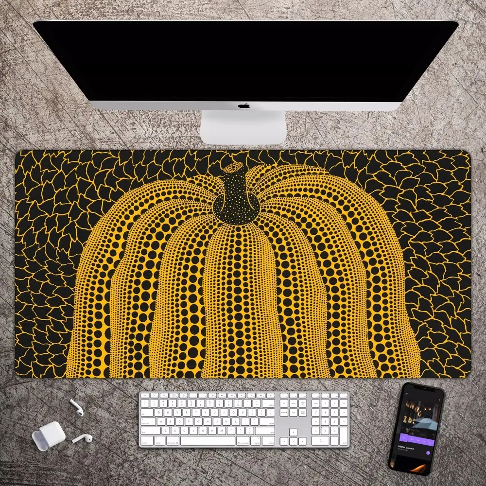 Yayoi Kusama Art Mousepad Large Gaming Compute Gamer PC Keyboard Mouse Mat