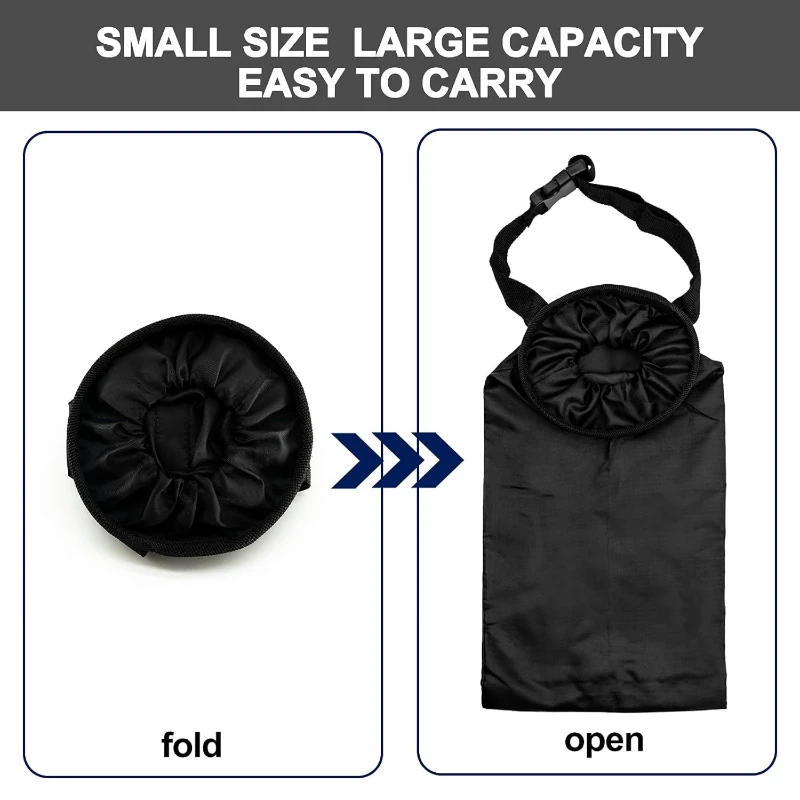 Car Trash Bag Can Hanging Back Seat Car Garbage Bag with Storage Pockets Washable Eco-Friendly Can Outdoor Traveling Home Use view 4