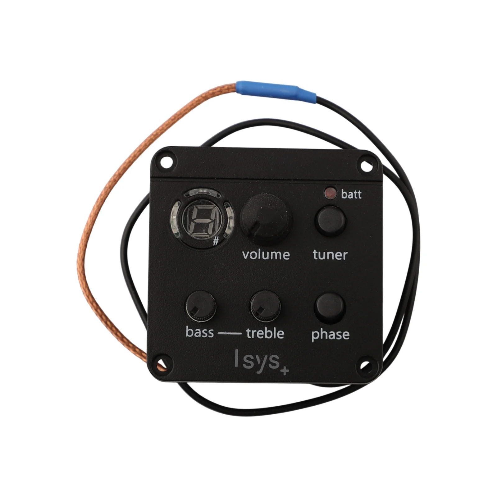 

Black Pickup System Acoustic Guitar Preamp Acoustic Guitar Pickup Low Battery Indicator Optimize Your Sound Phase Controls