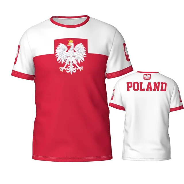 Custom Name Number Poland Flag Polish Emblem 3D T-shirts For Men Women Tees Jersey Team Soccer Football Fans Gift T Shirt