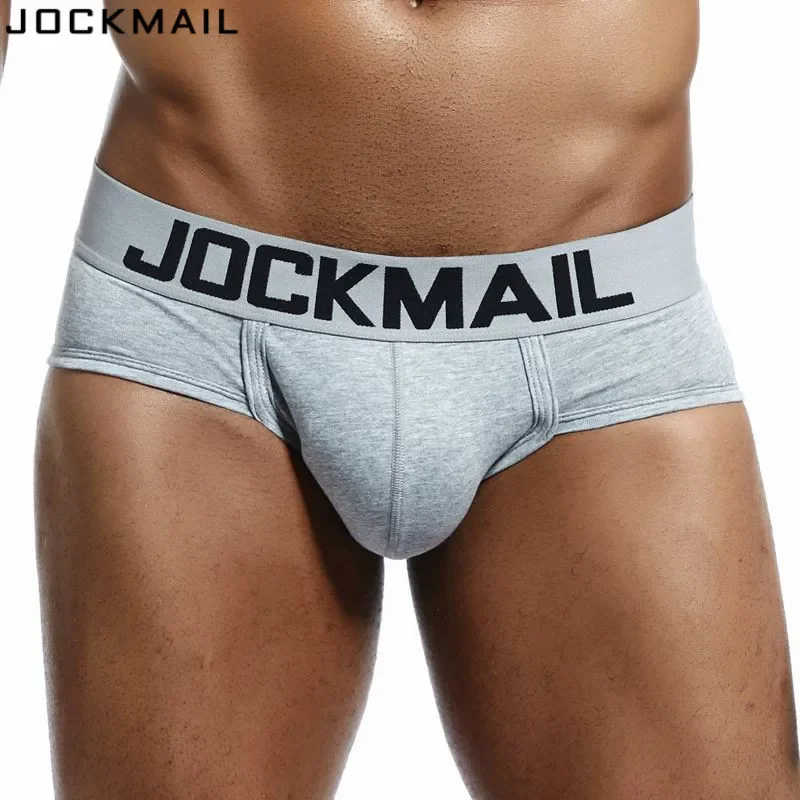 JOCKMAIL Brand Mens Underwear briefs Sexy cuecas calzoncillos hombre slip Gay Sleepwear Breathable Cotton Male Panties shorts