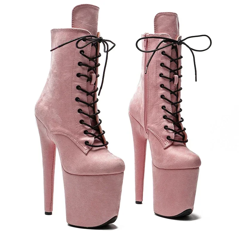 Leecabe  20CM/8Inch Ankle Boots Extreme High Heels Devious Shoe Fetish Heels  More Colors Sexy Exotic Pole Dance Booties