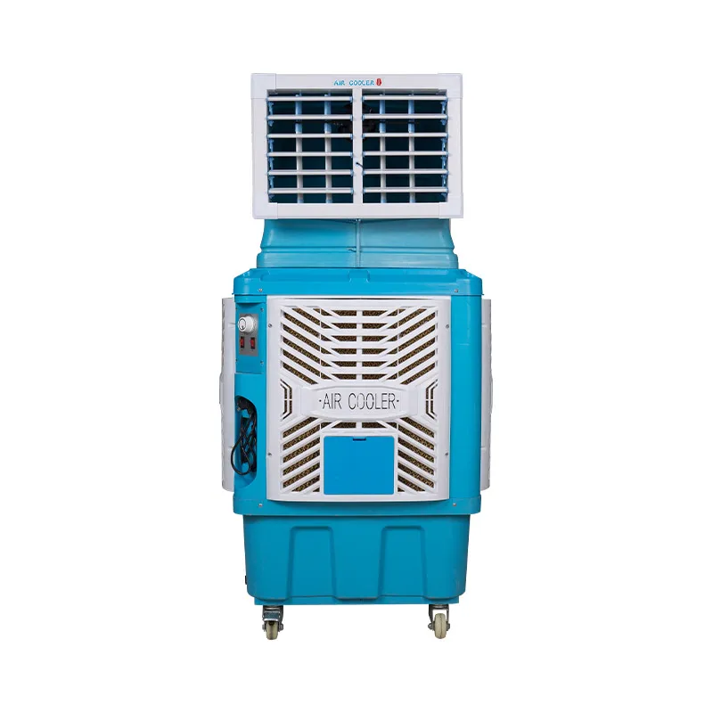 Floor standing outdoor and indoor dual water tank capacity evaporative air industrial cooler fan