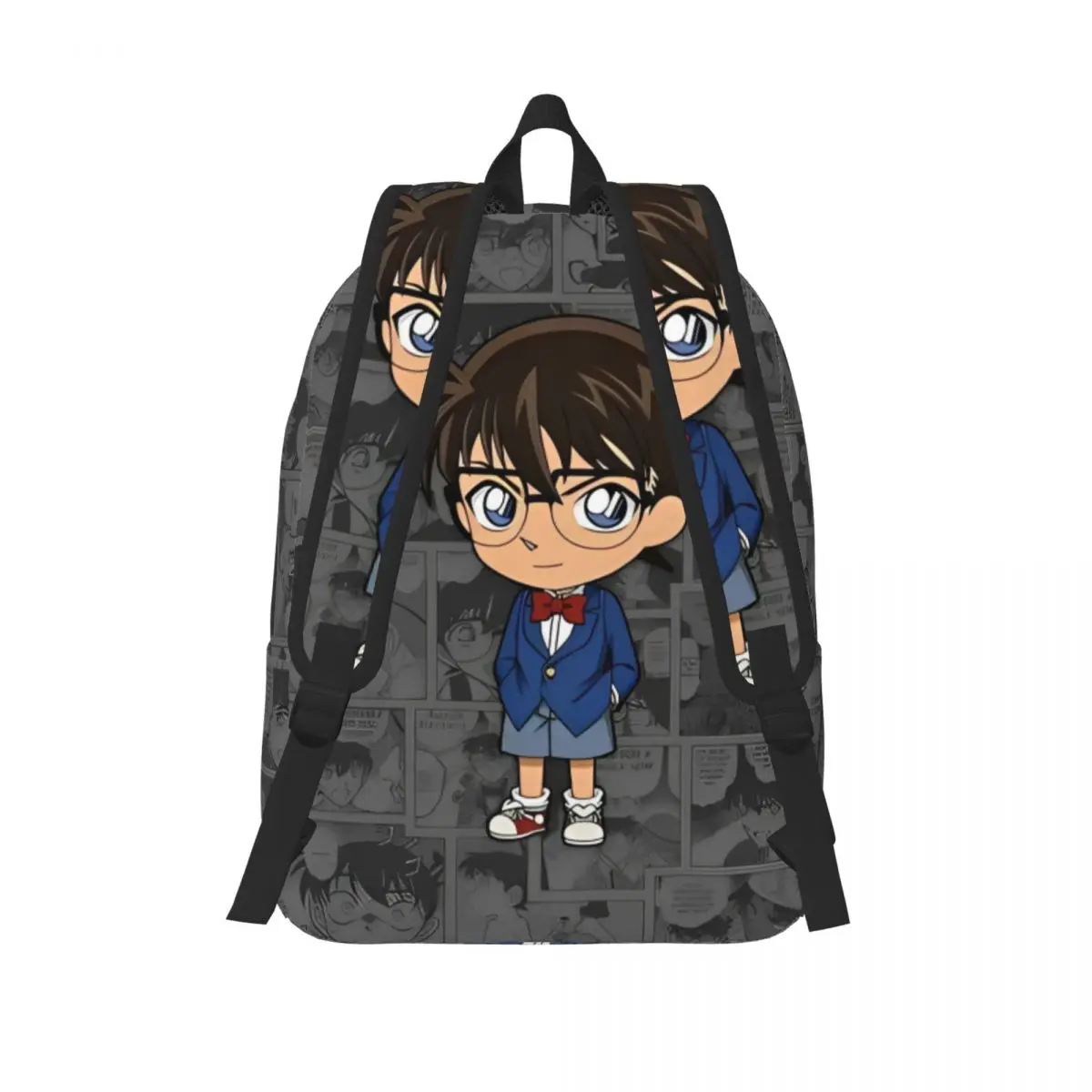 Detective Conan Edogawa Conan Zaino per uomo Donna Studente adolescente Zaino da lavoro Borse in tela per laptop con tasca
