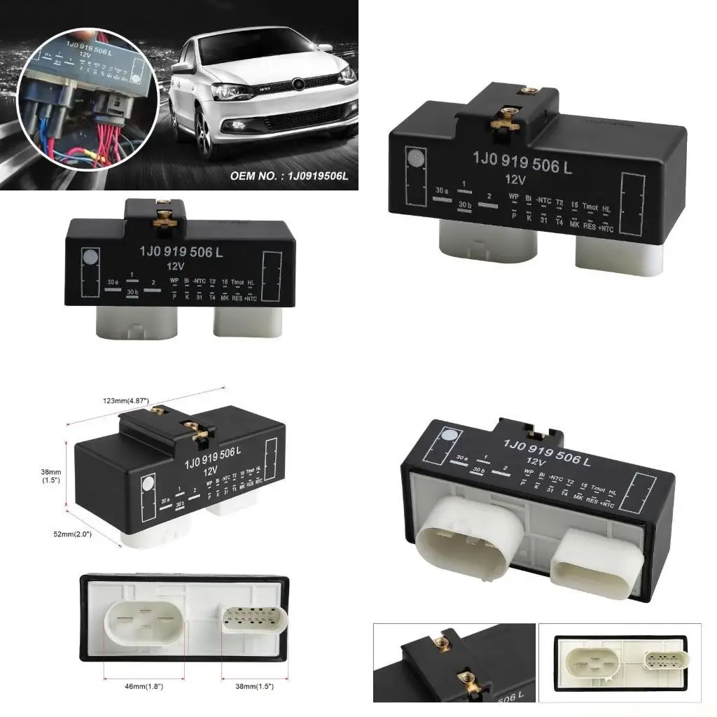 

J0MA Модернизированный блок управления реле вентилятора отопителя, замена 1J0919506L для Golf 2008-2014