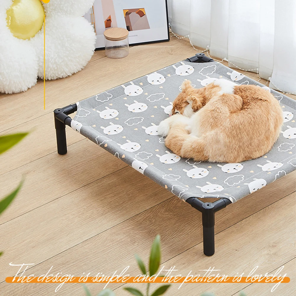 Pet Dog Cat Elevated Bed Pet Camping Bed Portable Removable Washable Four Seasons Cats Kennel Puppy Beds Dogs Bed Cat Dog House