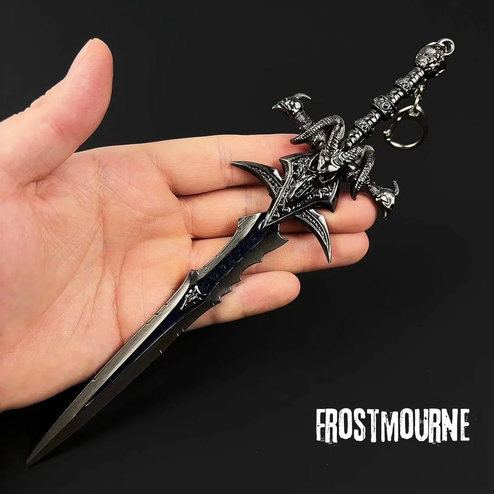 Frostmourne Sword Replica Decorative Knife Unsharpened Game Animation Prop Model Handicraft Collectible  Teen Gifts Desk Setup