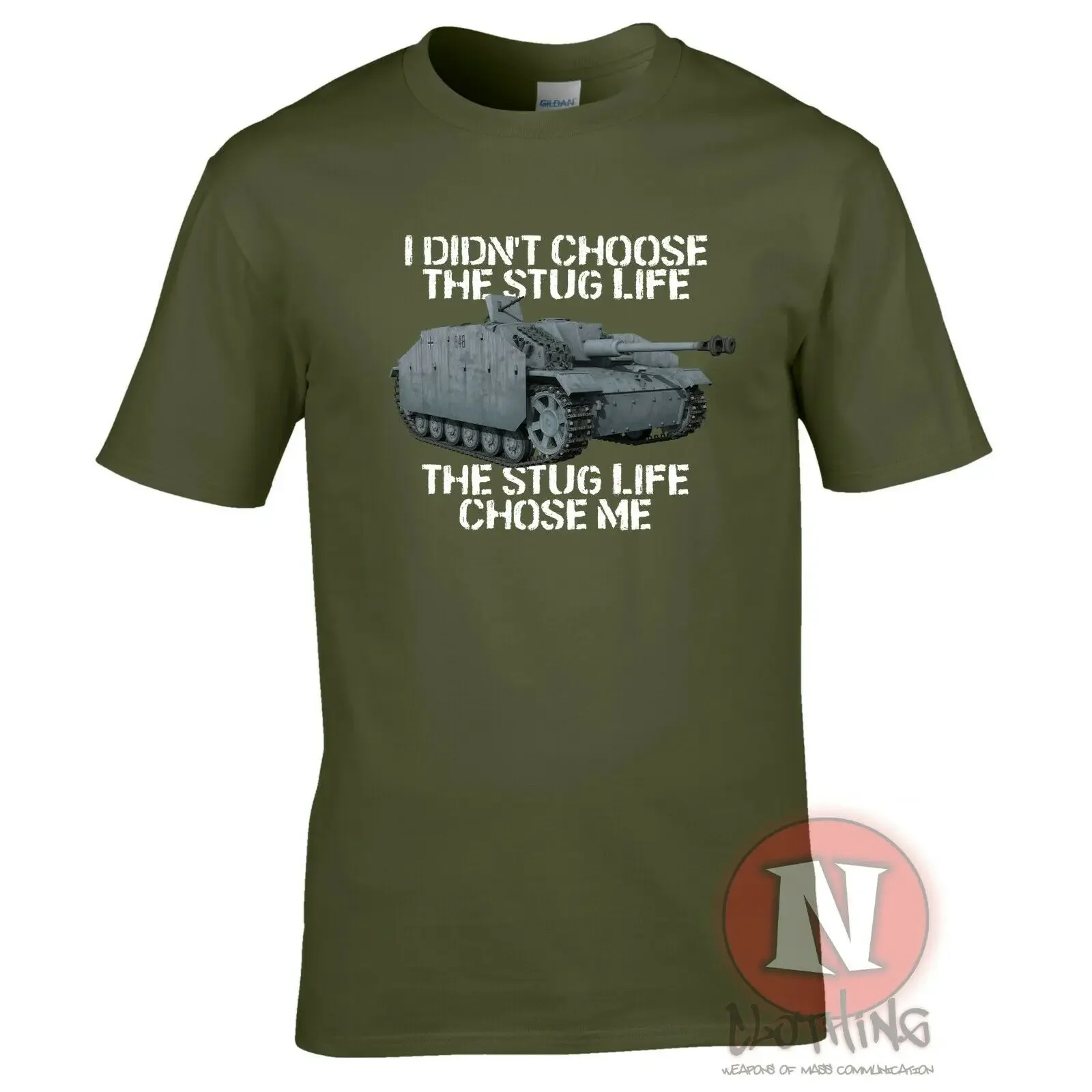 I didn\'T chose the Stug life Men T-shirt WW2 German military armour World Tanks