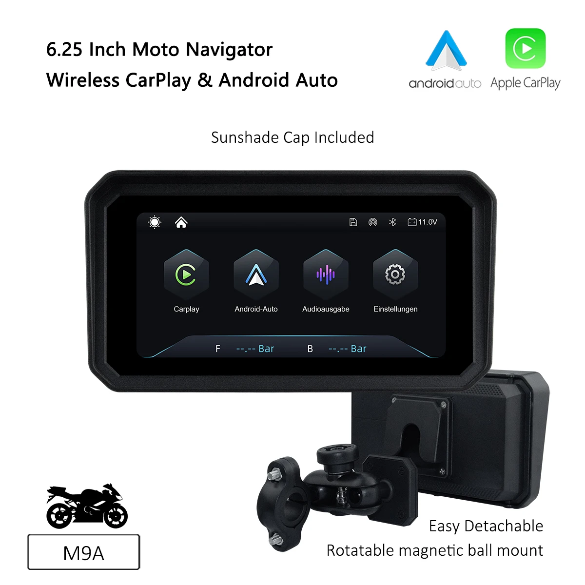 beelite-navegador-para-motocicleta-portatil-de-625-pulgadas-inalambrico-con-carplay-y-android-auto-soporte-magnetico-de-bola-facil-de-desmontar
