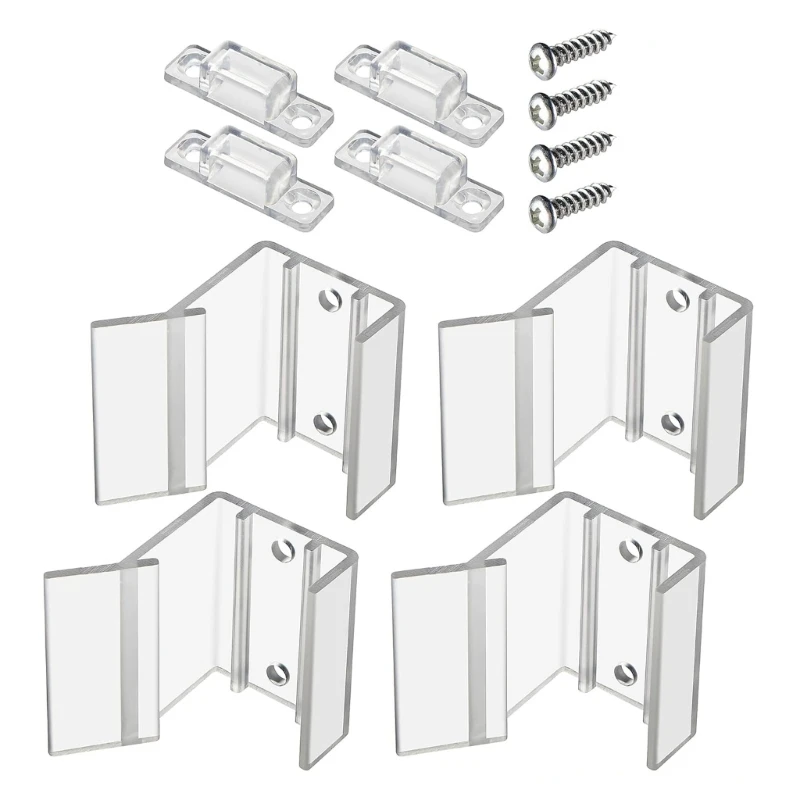 Universal Sliding Mirrores Door Latches Secure Travel Lock Easy Install Interior Hardware Sliding Mirrored Door Latches