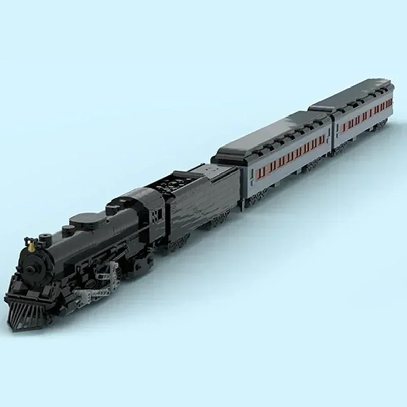 Moc อาคารอิฐเมืองรถรุ่น Polar Express Train เทคโนโลยี Modular Blocks ของขวัญของเล่นคริสต์มาส DIY ชุดประกอบ