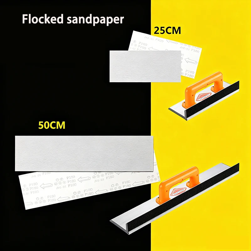 80 # -400 # Plush Sandpaper Velcro Sandpaper White Velvet Sandpaper Polishing Pad Self-Adhesive Sandpaper