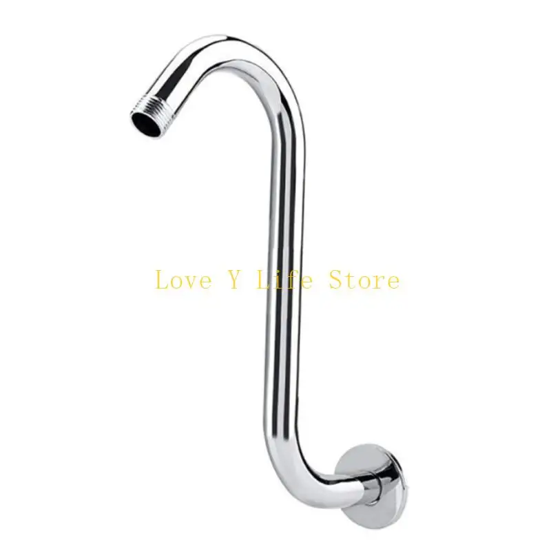 

L74C Enhances Your Shower Height with Sturdy Stainless Steel S Showerhead Arm Chromes Finish Bathroom Accessory