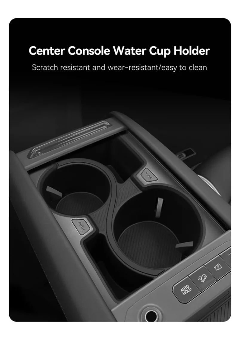  Auto Wasser Tasse Halter Für KIA EV9 2024-2025 Zentrale Steuerung Ablage Wasser Tasse Halter Aufräumen Autos innen Zubehör – Detail 1