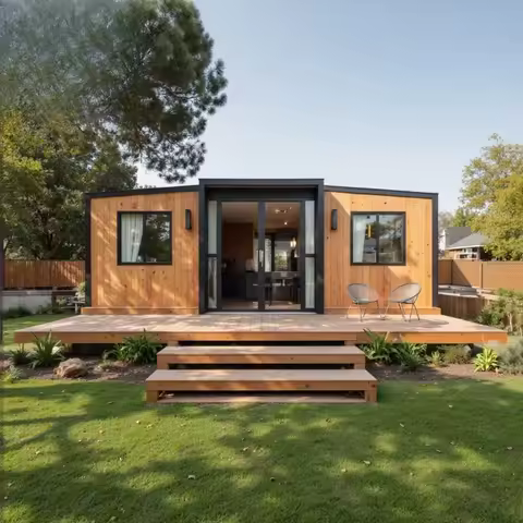 Waterproof Container House 40FT Expandable 40Ft Mobile Home Caravan Portable Houses for Home Office