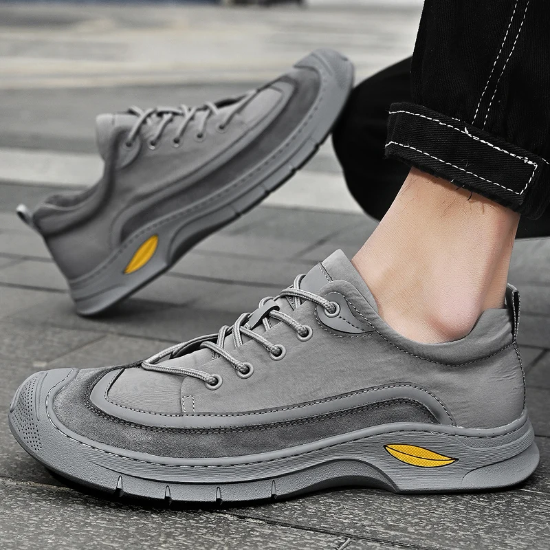 

High Quality Brand Men's Outdoor Hiking Shoes Thick Soles Wear-resistant Straps Men's Sports Leisure Shoes Trendy Oxford Shoes