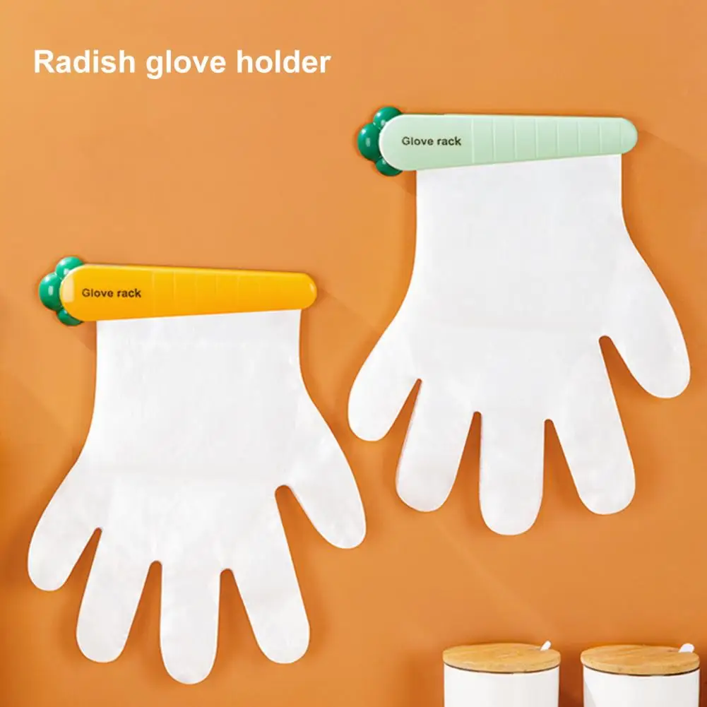 Glove Clip Oil-proof Not Easily Break Glove Organizer Stable Fixation Punch-free Disposable Glove Clip Disposable Glove Holder