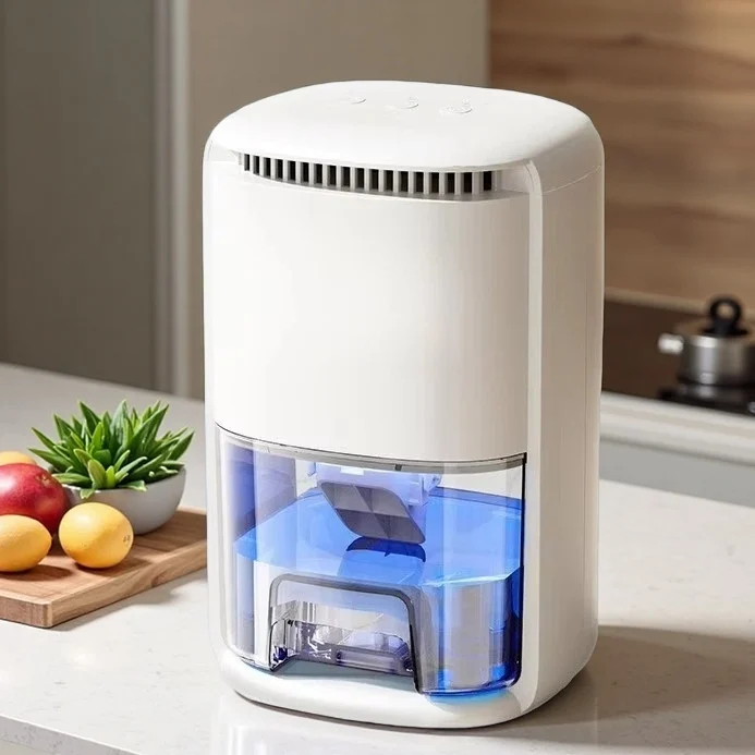 Low Noise Portable Damp Absorber Efficient Moisture Extractor Compact Desiccant Dryer For Home Bathroom Office Wardrobe Mildew