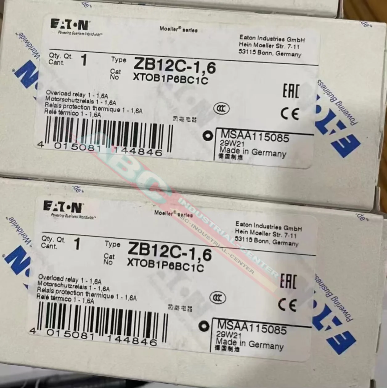 

Реле ZB12C-1.6 ZB12C-10 ZB12C-12, новое, в коробке