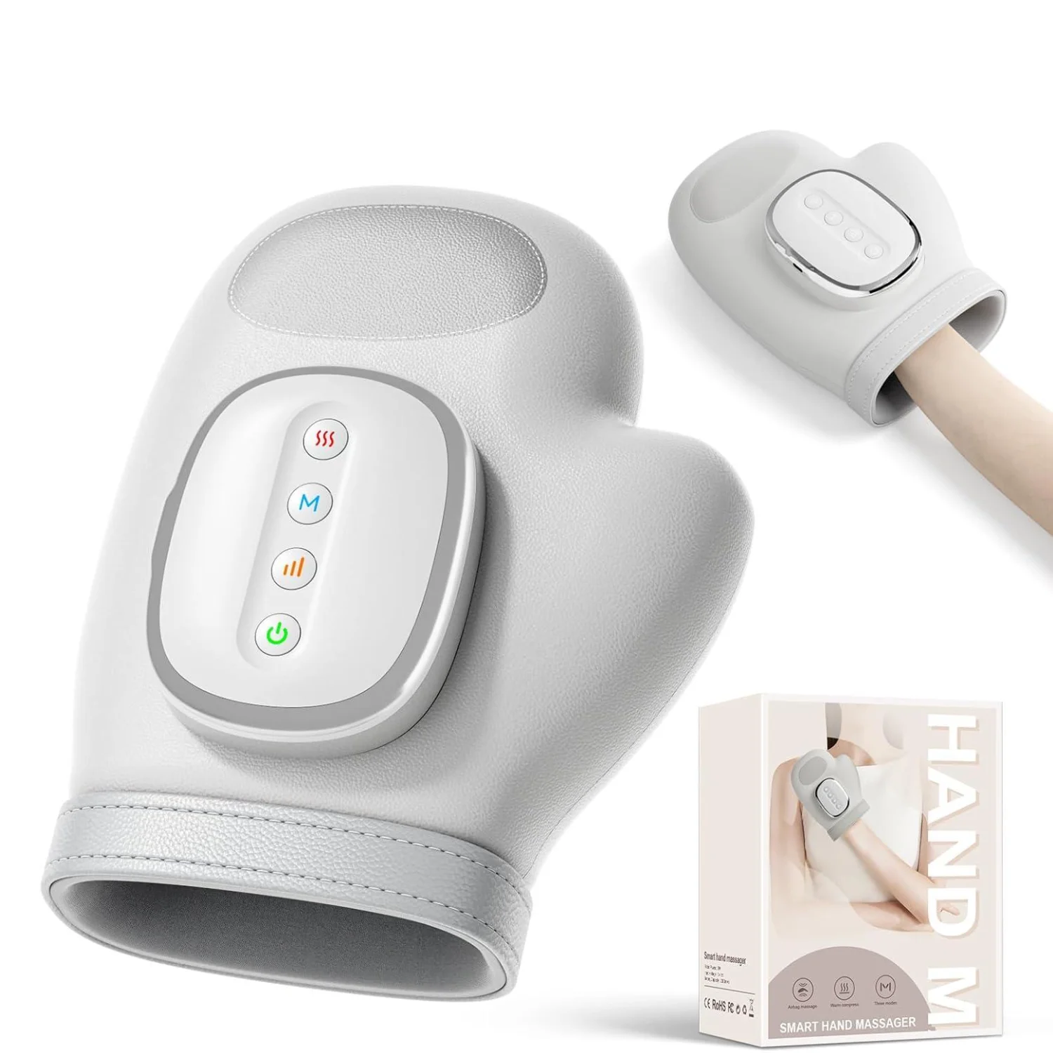 Professional Hand Massager Finger Wrist Palm Relaxation Device with Airbag Compression Kneading for Improves Hand Health