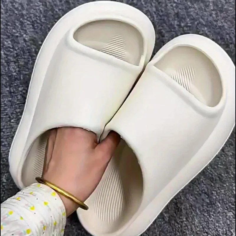 Women EVA Thick Sole Slides Summer Cloud Comfort Slippers Anti Slip Soft Cushioned Bathroom men Beach Casual cloud Outdoor Shoes image 5