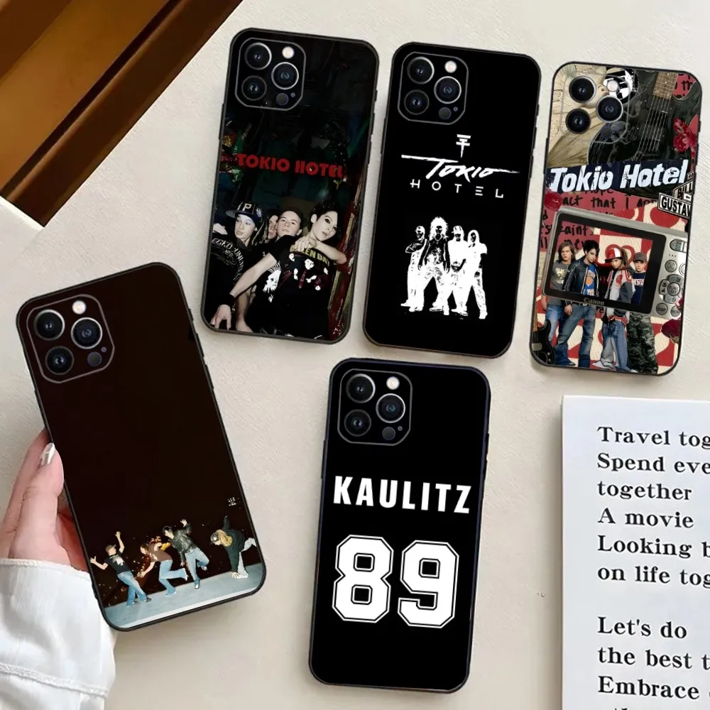 

T-Tokio Hotel Hot Band Phone Case For iPhone 15,14,13,12,11,Plus,Pro Max,XS,X,XR,SE,Mini,8,7 Soft Silicone Cover
