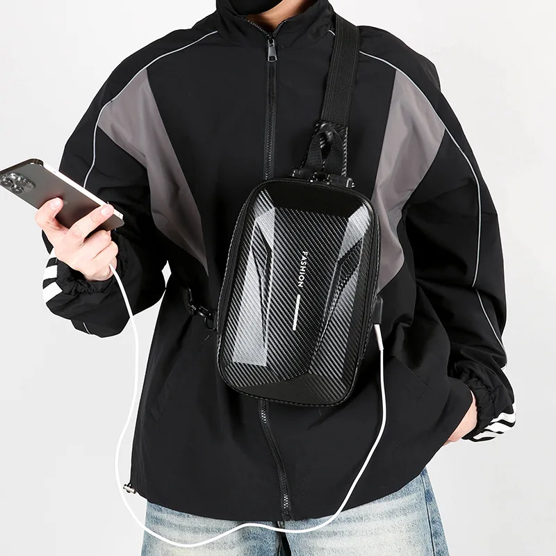 Casual Men's Chest Bag Crossbody Shoulder Bag for Women Commuting Nylon Men's Bag Fashion Trend Single Shoulder Bag