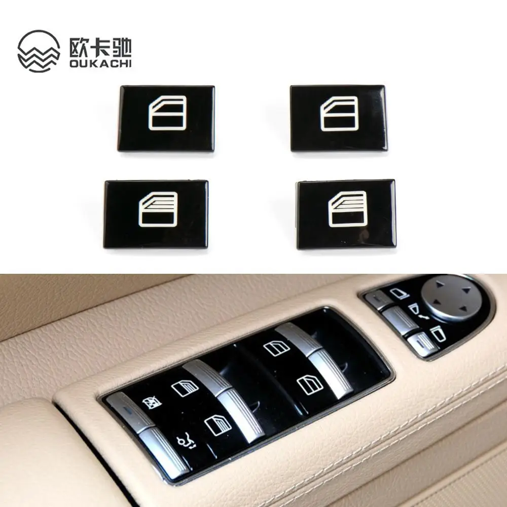 

Car Rear Door Window Glass Lifter Button Switch Cover For Mercedes Benz S class W221 Automotive Electric Glass Lift Switch 09-13