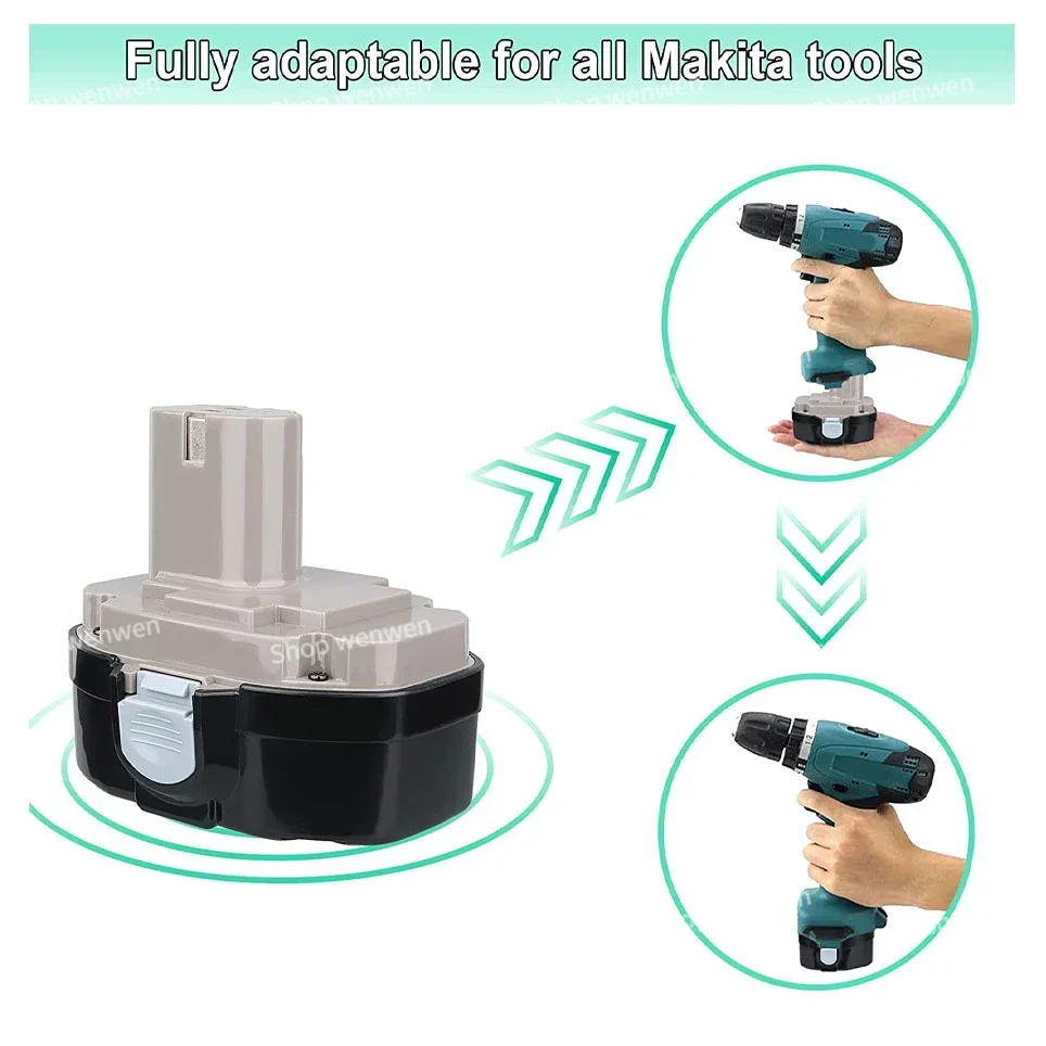 Imagem -03 - Substituição da Bateria Makita Ni-mh 18v 4800mah 6800mah 9800mah Pa18 1822 1823 1833 1834 1835 1835f 1928281 192829-9