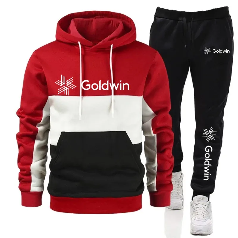 Goidwin-traje deportivo para hombre, ropa holgada de tendencia, informal, primavera y otoño, novedad de 2023