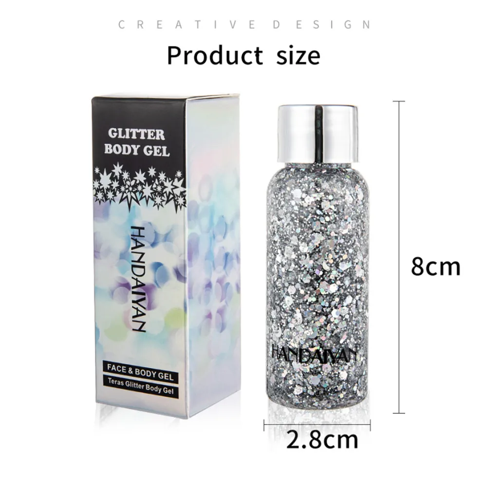 Wholesale Glitter Sequins Gel Long Lasting Hair Body Face Eyeshadow Shimmers For Party Festival Stage Makeup Glitters Cosmetics