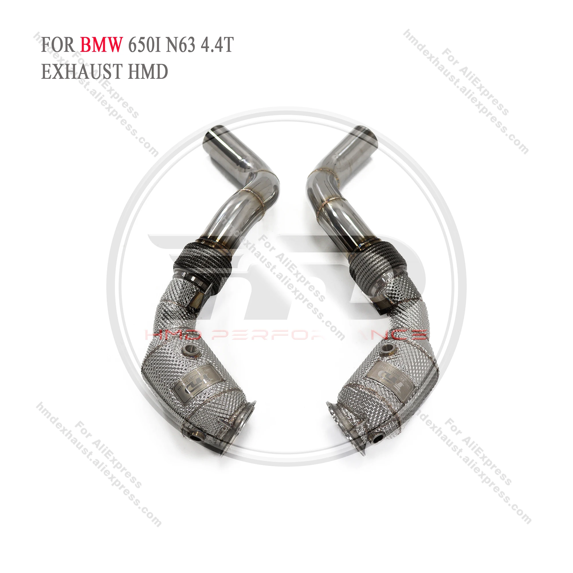 

HMD Exhaust System High Flow Performance Downpipe for BMW 550i 650i 750i F10 F06 F12 F13 F02 4.4T N63 Engine