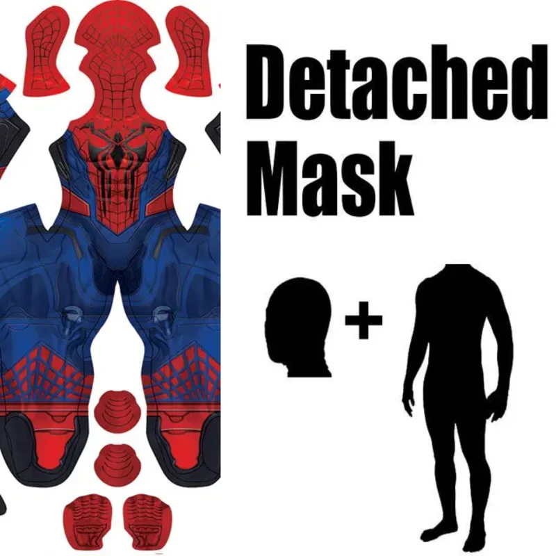 AD1 Halloween Rivals Spider Cosplay traje Zentai mono hombres niños Spiderman fiesta monos 5 @ rD ~