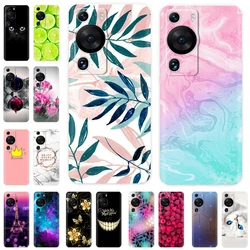 For Huawei P60 P60 Pro Case 6.67” Fundas Clear Silicone TPU Protective Phone Cases For Huawei P60 Pro Cover Bumper Shell Coque