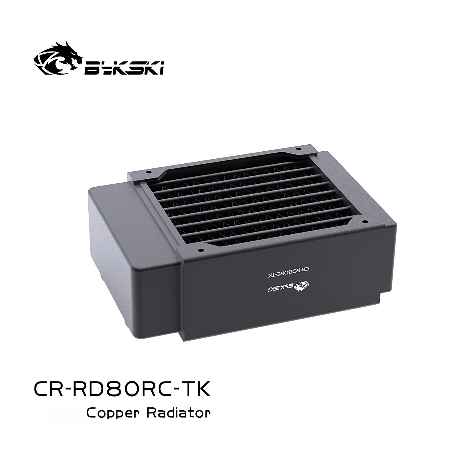 Bykski 8cm 80mm Dual Rows Copper Radiator Liquid Water Cooling Cooler Heat Exchanger CR-RD80RC-TK