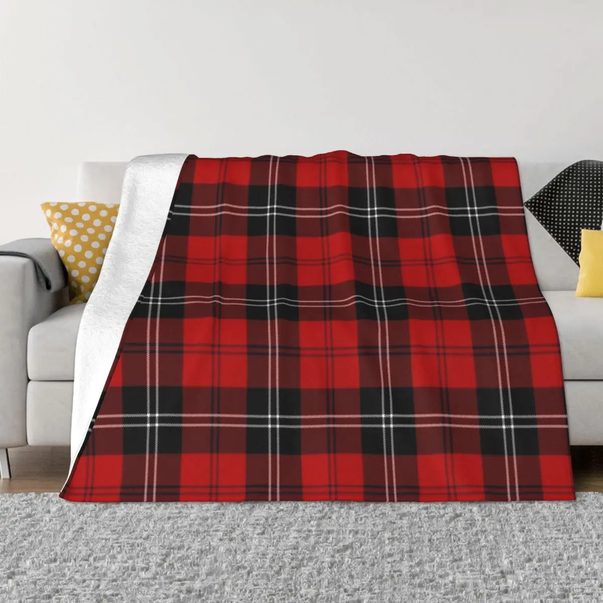 

Ramsay Red Tartan Clan Ramsay Cute Tartan Throw Blanket Warm Bed Fashionable Blankets