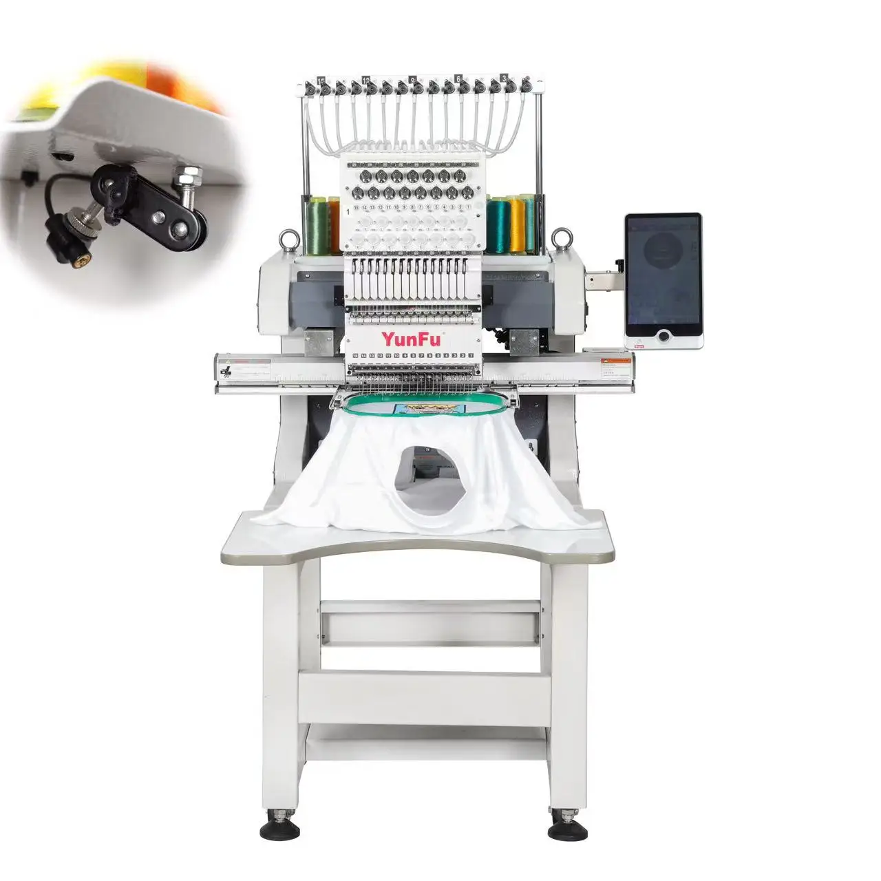 Most Popular In 2025  Commercial Automatic Embroidery Machine Single Head Cap/T Shirt/Sock/Shoes Computerized New Motor