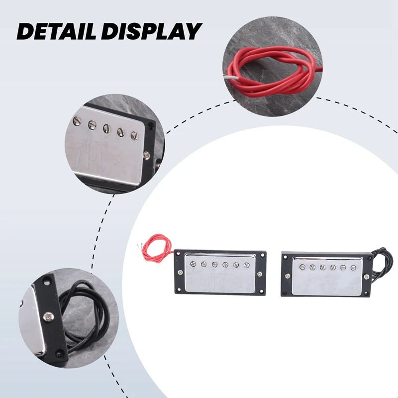هامبوكر التقاطات بملف مزدوج للرقبة والجسر متوافقة مع جيتار كهربائي طراز LP لمجموعة استبدال أجزاء الجيتار