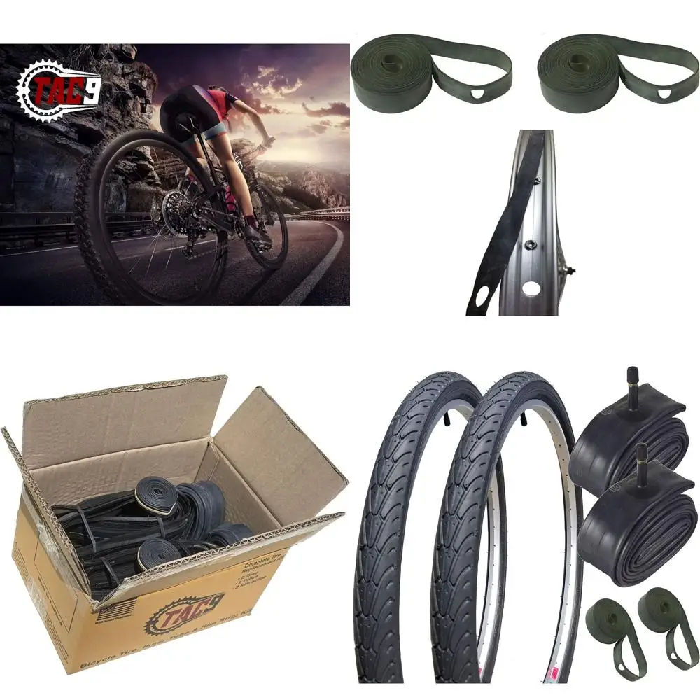 Pneu de bicicleta, 26 "x 1.50" City Slick II Pneu, pacote de tubo e faixa de aro - 26 x 1.50 pneu de bicicleta, tubo e faixa de aro - Oferta de pacote