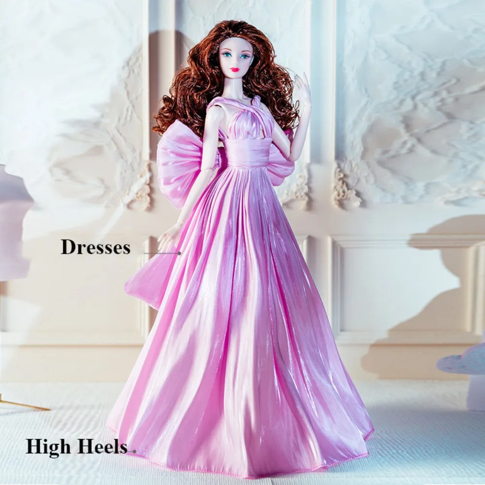 

European Fashion Supermodel Pink Dresses Collector Gift DIY Lace Wedding Dresses Luxury Collector Gifts
