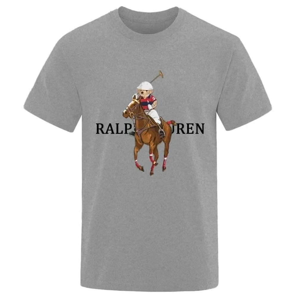 2026 Vintage Equestrian Rider Graphic T-Shirt Kids Adults Pure Cotton Crew Neck Short Sleeve Horse Sport Casual Preppy Style Tee
