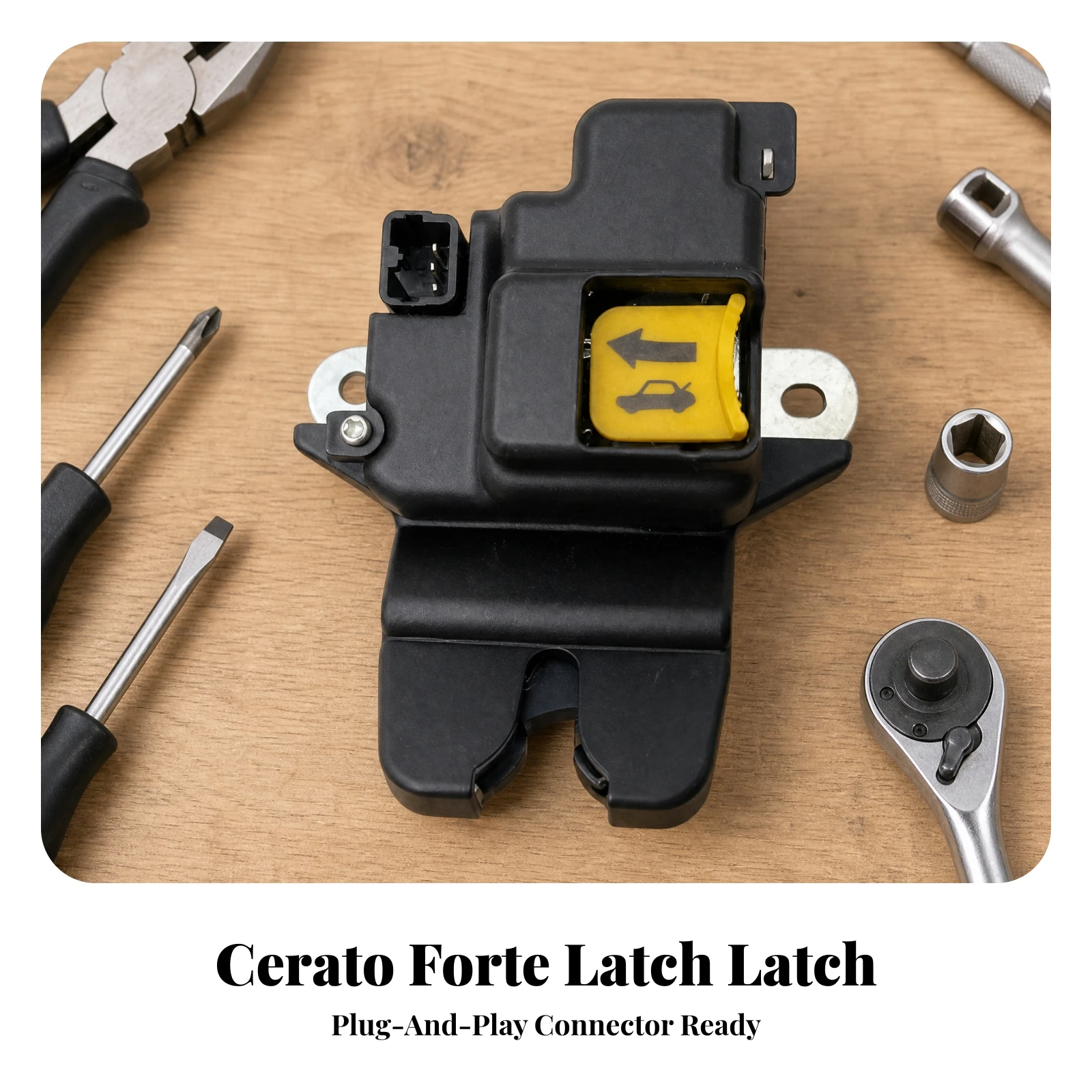 Automaker Tailgate Trunk Lock Latch Black Trunk Latch with Electrical Connector Car Part High-Quality