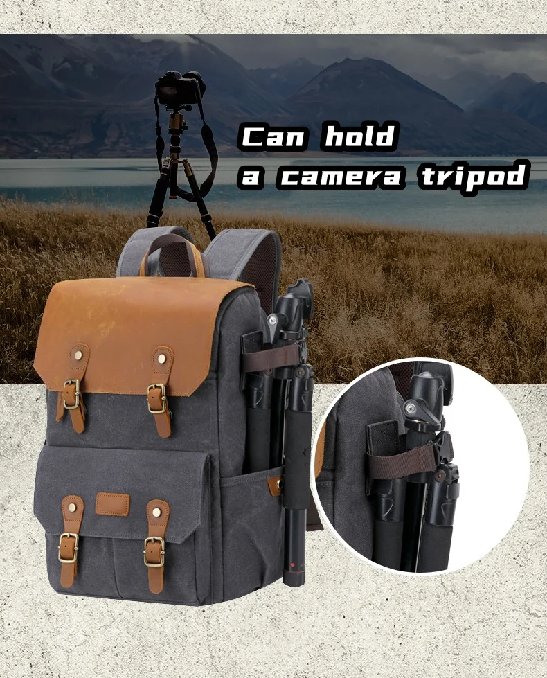 Travel Professional Camera Backpack With Tripod Bracket, 30L Outdoors Business  Lightweight Daypack