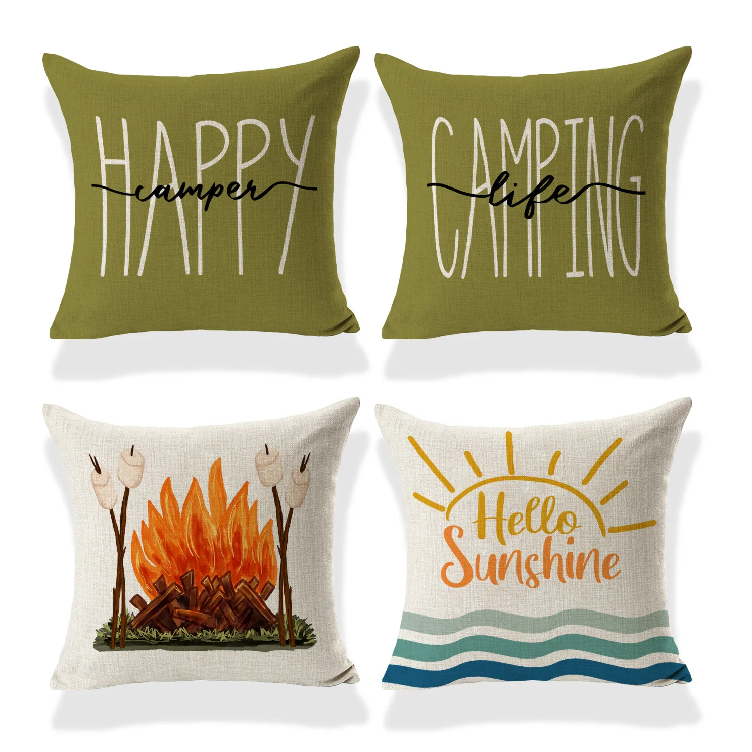 Colorful and interesting words throw pillow covers with digital printing of short plush fabric Car-shaped sofa cushion