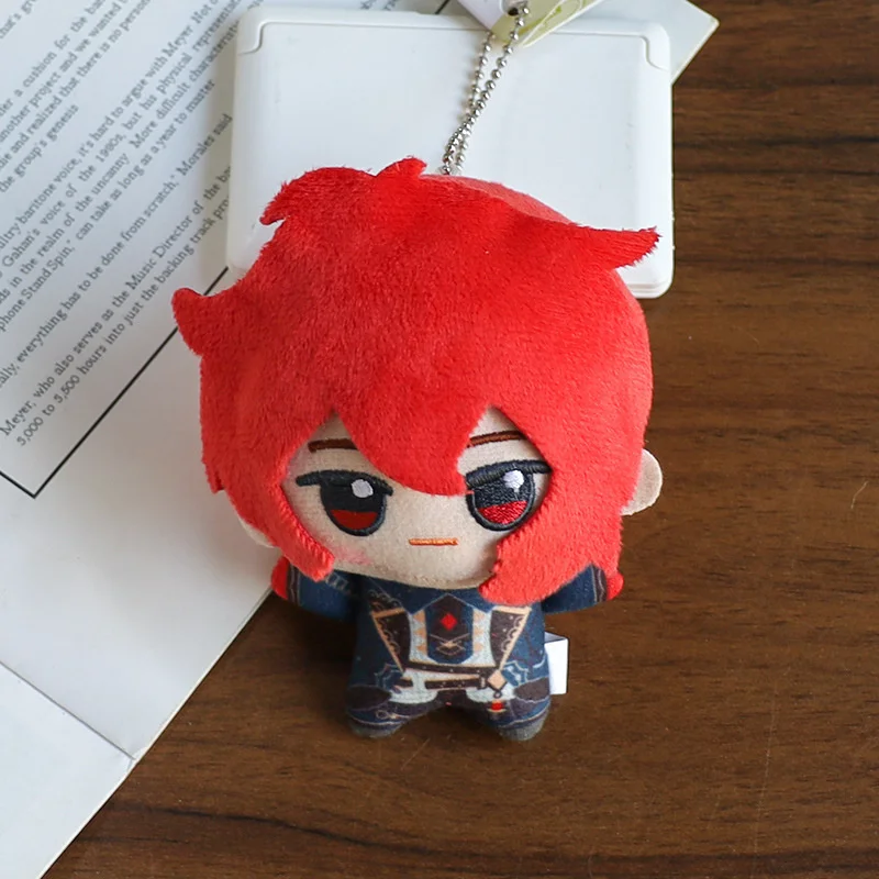 Tartaglia Kaeya Diluc Venti Xiao Klee Peluche Mini Ciondolo per bambola appesa per zaino Decorazione auto per adolescenti Anime Regalo di Natale