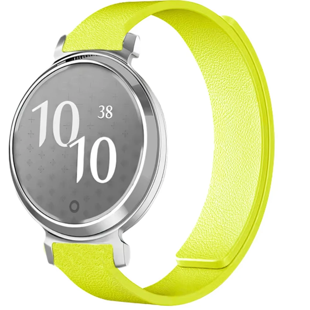 Bracelet à boucle en Silicone de 14mm pour Garmin Lily 2, Bracelet de sport magnétique à motifs litchi pour Bracelet de montre réglable Garmin