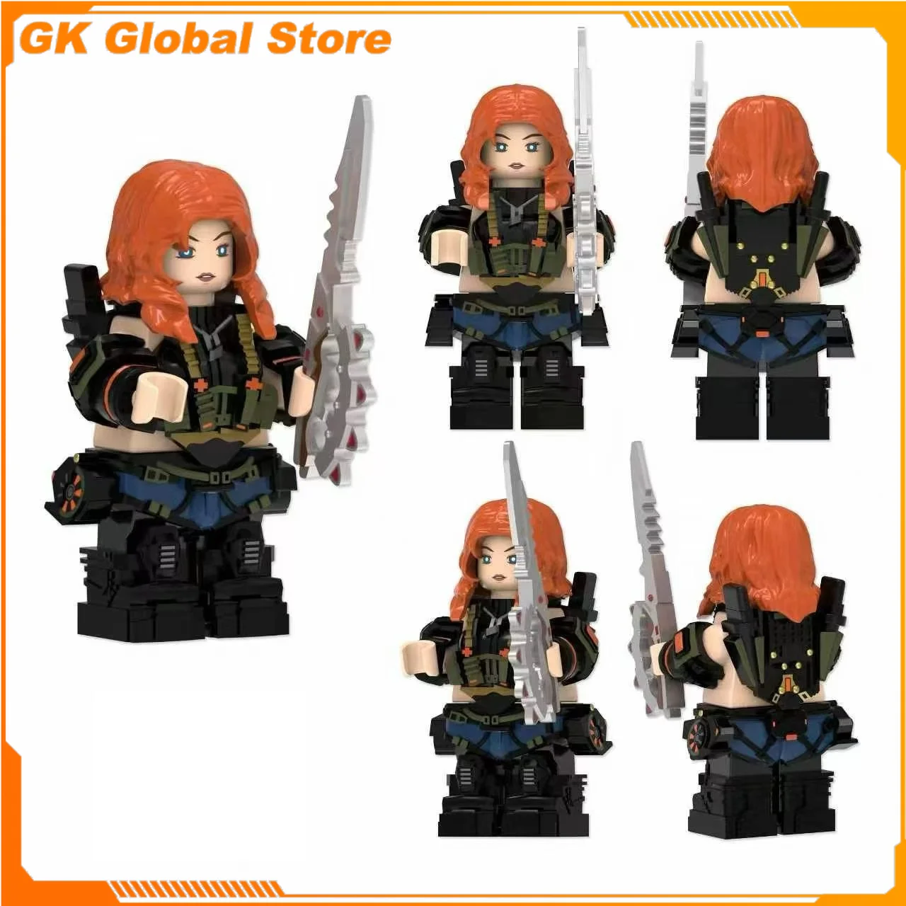 Delta Force Roy Smee Echo Claire Ann Byers Peripheral PVC Model Assembling Building Blocks Statue Desktop Decoration Gift Toys