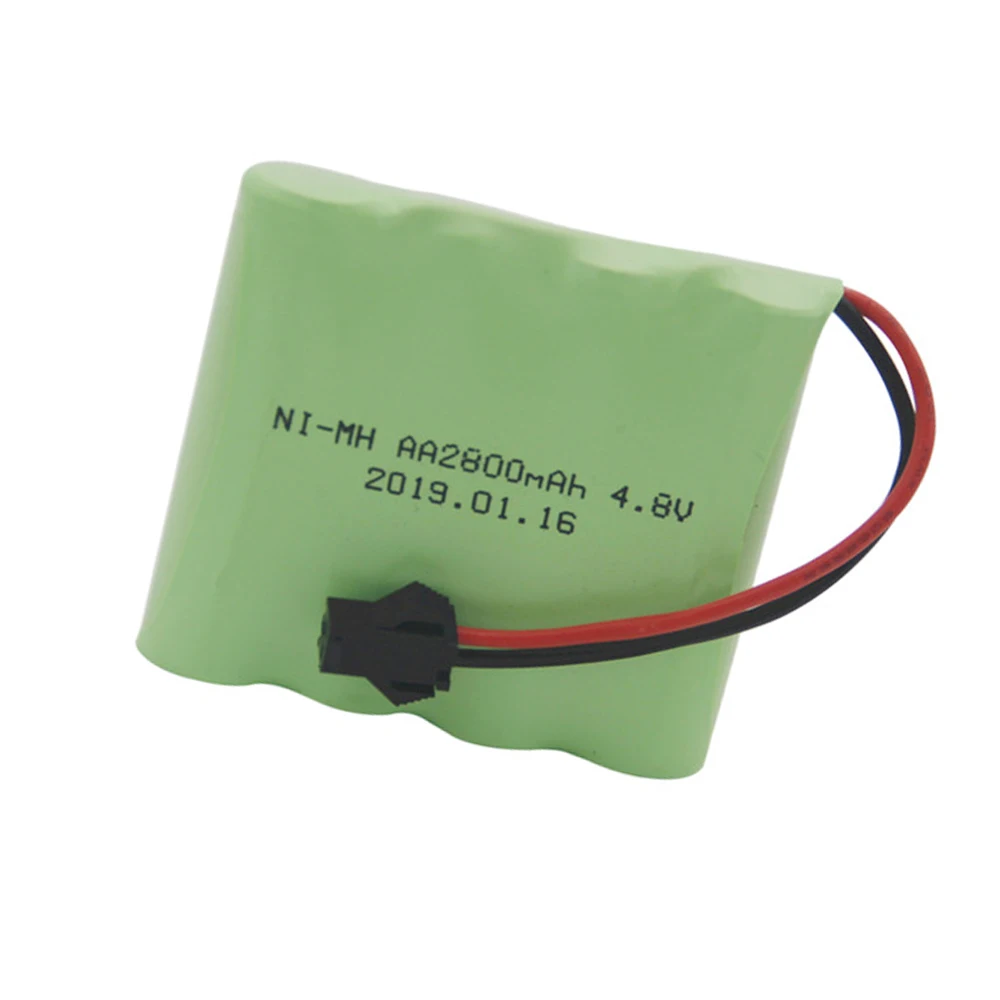 4.8V 2800mah AA NI-MH Battery high capacity Battery toys RC car ship robot M battery toy patrs 4.8V 2800 mah SM/jst/plug