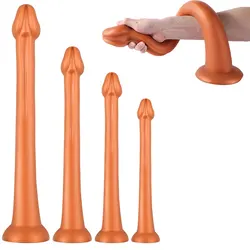 55cm Extra Long Silicone Anal Plug Tentacle Eel Anal Masturbation Device Female Soft Dildo Deep Prostate Massager Adult Supplies