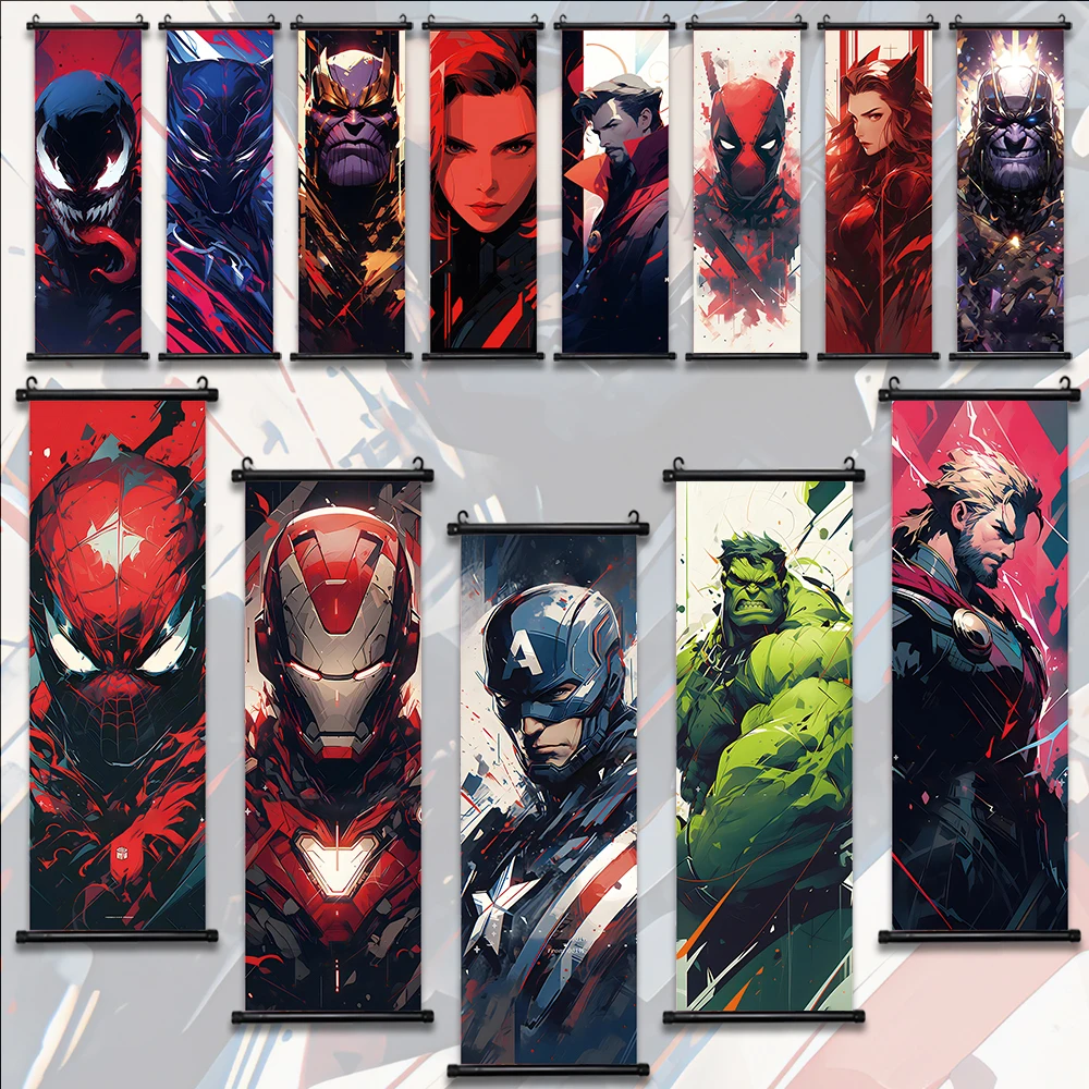 

The Avengers Marvel Movie Hanging Scroll Poster Wall Artwork Canvas Painting Print Home Decoration HD Wallpaper Decor Kids Gifts